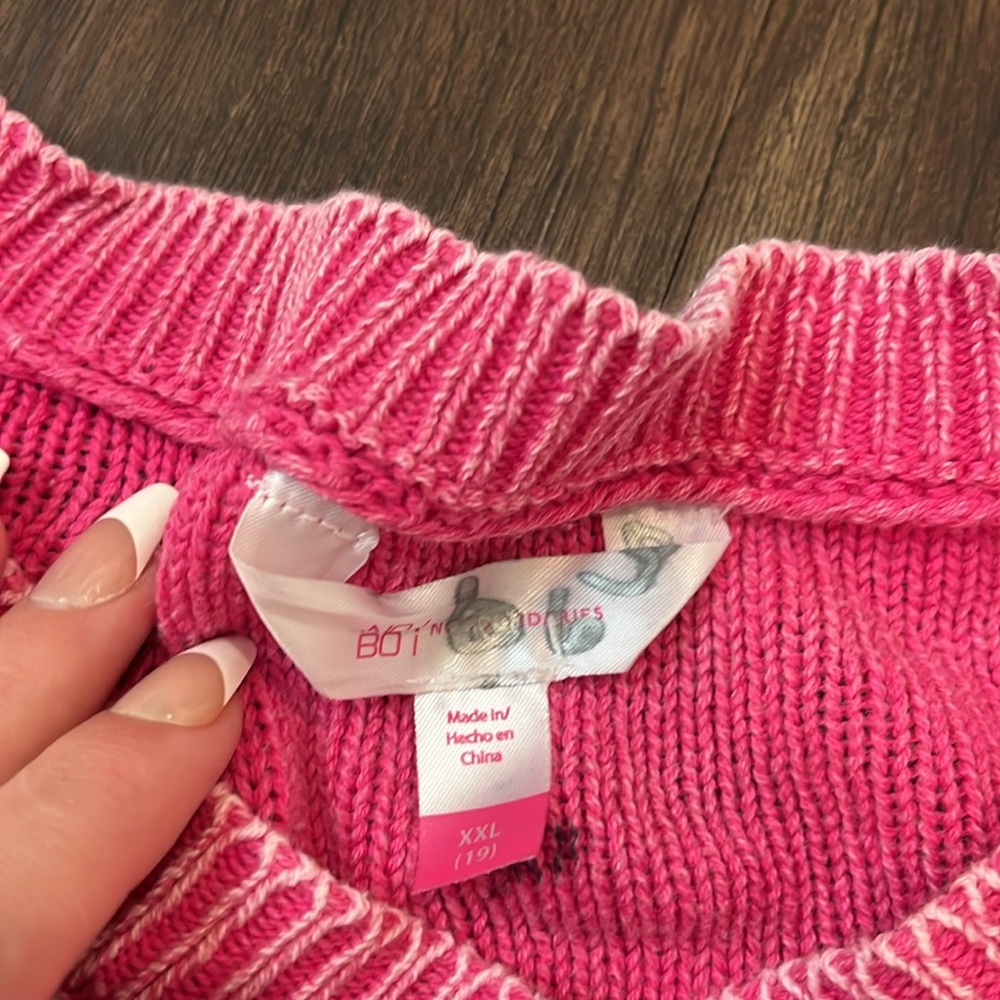 No Boundaries Pink sweater XXL - Picture 3 of 4